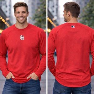 Majestic St Louis Cardinals Therma Base Warm Up Jersey Long Sleeve L Men's NWT